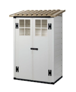 CASETTA DA GIARDINO IN PVC GAROFALO "TUSCANY EVO 100.2P" L.139 X P.95 X H.201